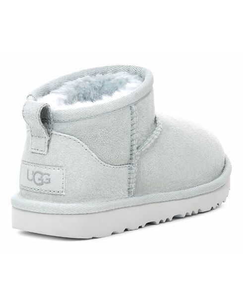 Bottes en Peau de Mouton Ultra Mini bleu ciel