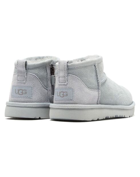 Bottes en Peau de Mouton Ultra Mini bleu ciel