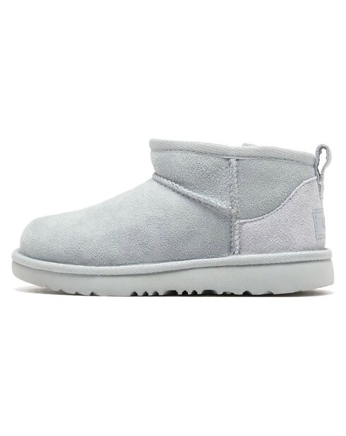 Bottes en Peau de Mouton Ultra Mini bleu ciel