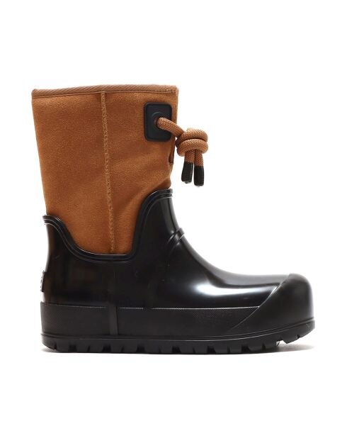 Bottes en Velours de Cuir Raincloud Lace camel