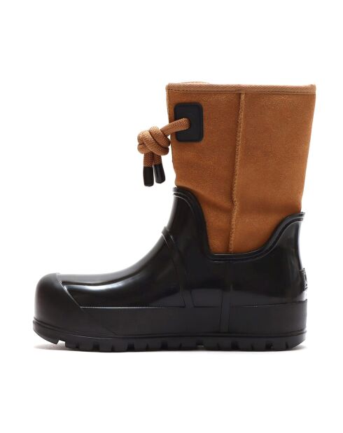 Bottes en Velours de Cuir Raincloud Lace camel
