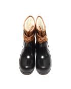 Bottes en Velours de Cuir Raincloud Lace camel