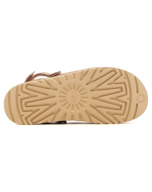 Chaussures en Velours de Cuir Goldenstar Clog beiges