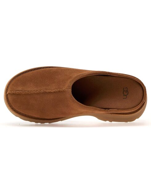 Chaussures en Cuir New Heights Clog camel - Talon 5 cm