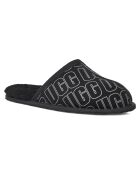 Chaussons en Peau de Mouton Scuff Ugg Graphic noirs