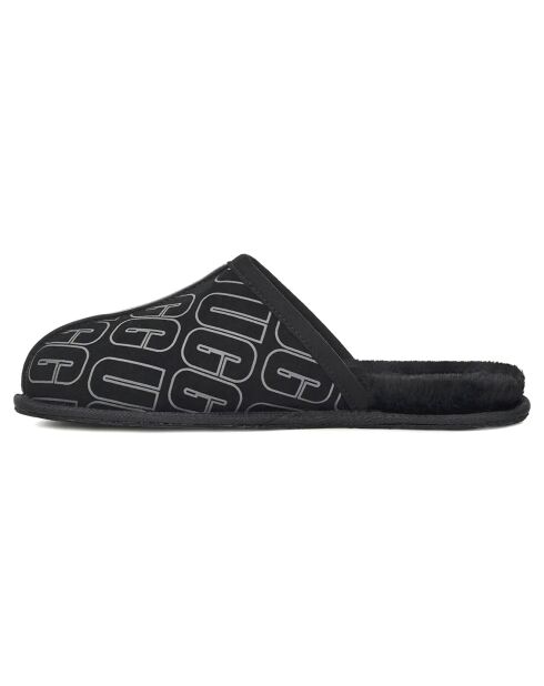 Chaussons en Peau de Mouton Scuff Ugg Graphic noirs