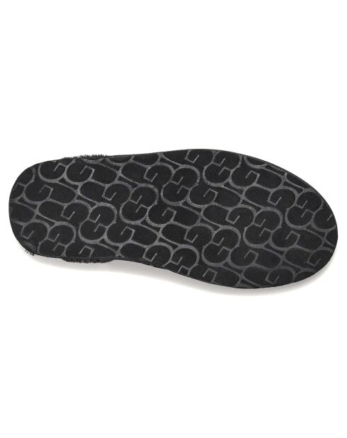 Chaussons en Peau de Mouton Scuff Ugg Graphic noirs
