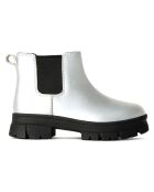 Chelsea Boots en Cuir Ashton Chelsea Shine argentées