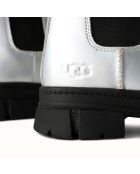 Chelsea Boots en Cuir Ashton Chelsea Shine argentées