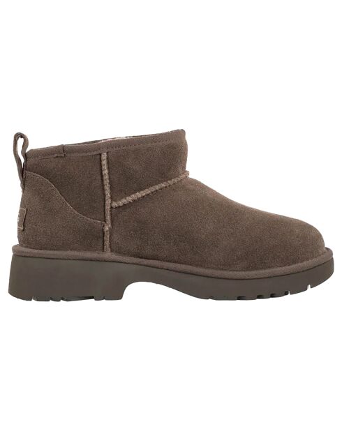 Bottes en Velours de Cuir Ultra Mini New Heights marron