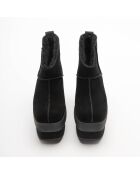 Bottes en Velours de Cuir New Heights Platform Mini noires - Talon 11,4 cm