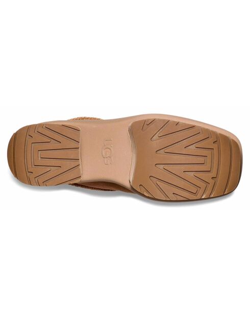Bottes en Velours de Cuir New Heights Platform Mini camel - Talon 11,4 cm
