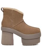 Bottes en Velours de Cuir New Heights Platform Mini marron - Talon 11.4 cm