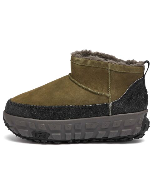Bottes en Velours de Cuir Venture Daze Ultra Mini vert olive