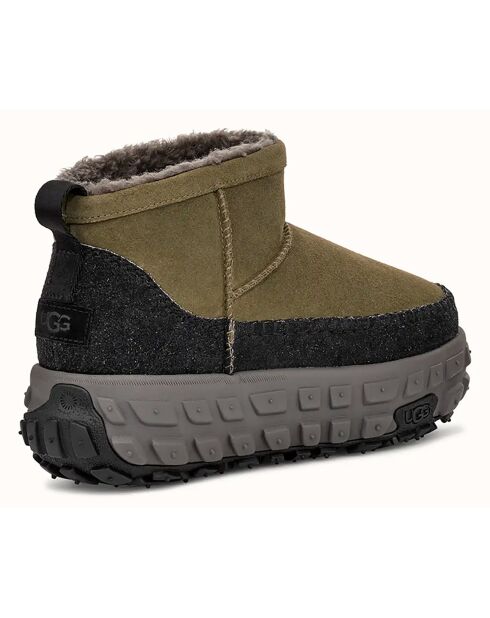 Bottes en Velours de Cuir Venture Daze Ultra Mini vert olive