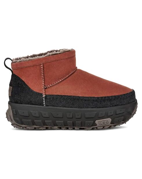 Bottes en Velours de Cuir Venture Daze Ultra Mini rouge/noir