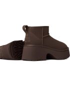 Bottes en Velours de Cuir Classic Ultra Mini New Heights chocolat - Talon 7 cm