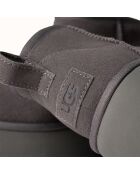 Bottes en Velours de Cuir Classic Ultra Mini New Heights grises - Talon 7 cm
