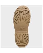 Bottes en Velours de Cuir Classic Twin Seam New Heights camel - Talon 7 cm