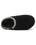 Chaussons en Peau de mouton bouclée Tasman Maxi Curly noirs
