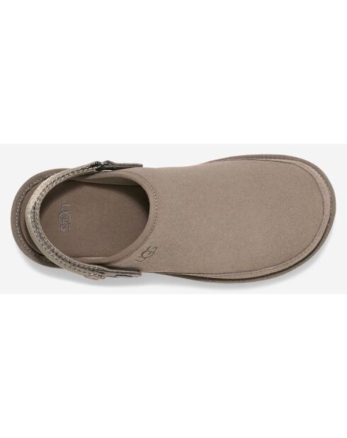 Chaussures en Velours de Cuir Goldencoast Clog Ii grises