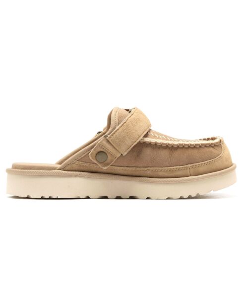 Chaussures en Velours de Cuir Goldencoast Clog Regenerate marron