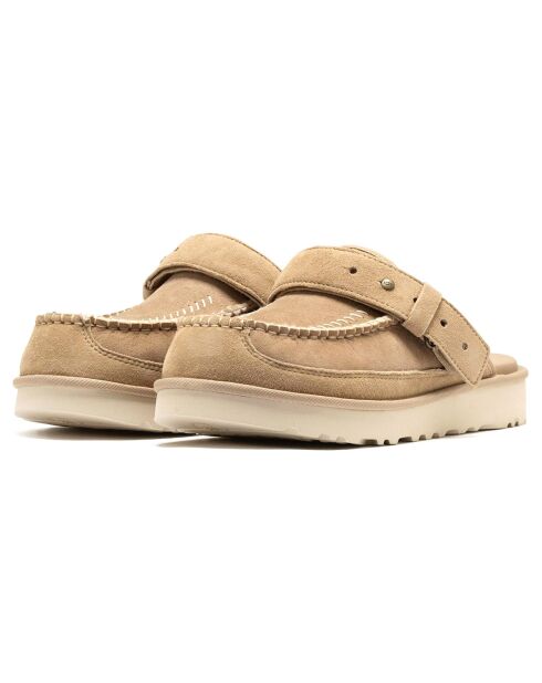 Chaussures en Velours de Cuir Goldencoast Clog Regenerate marron