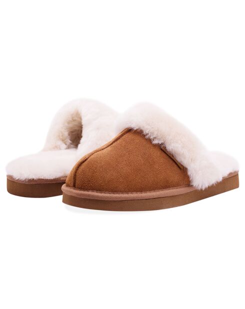 Chaussons Ann en Peau de Mouton chestnut
