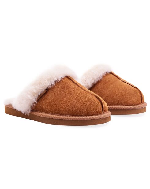 Chaussons Ann en Peau de Mouton chestnut