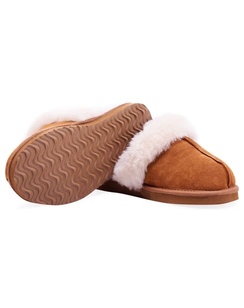 Chaussons Ann en Peau de Mouton chestnut
