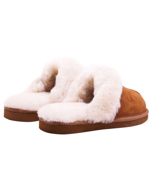 Chaussons Ann en Peau de Mouton chestnut