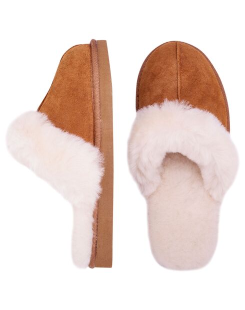 Chaussons Ann en Peau de Mouton chestnut
