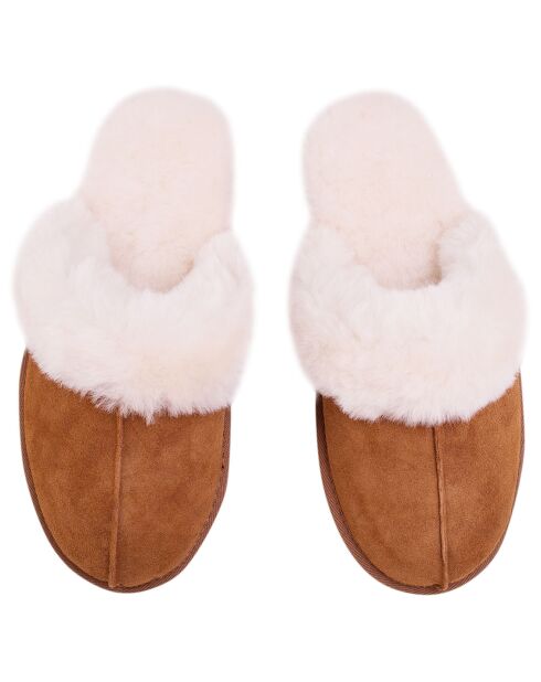 Chaussons Ann en Peau de Mouton chestnut