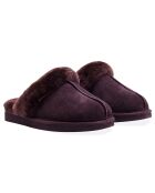 Chaussons Ann en Peau de Mouton chocolat