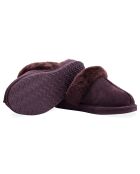 Chaussons Ann en Peau de Mouton chocolat