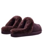 Chaussons Ann en Peau de Mouton chocolat