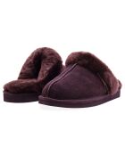 Chaussons Ann en Peau de Mouton chocolat