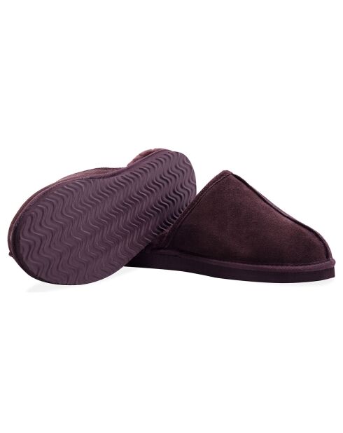 Chaussons Allen en Peau de Mouton chocolat