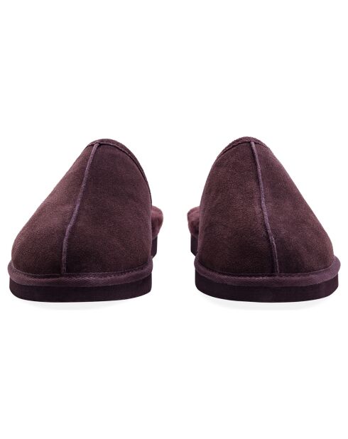 Chaussons Allen en Peau de Mouton chocolat