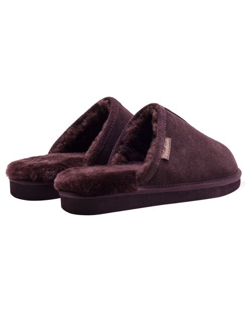 Chaussons Allen en Peau de Mouton chocolat