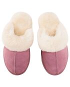 Chaussons Ann en Peau de Mouton roses