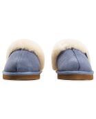 Chaussons Ann en Peau de Mouton bleus