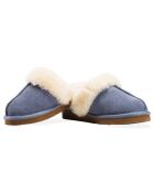 Chaussons Ann en Peau de Mouton bleus