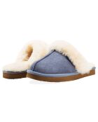 Chaussons Ann en Peau de Mouton bleus