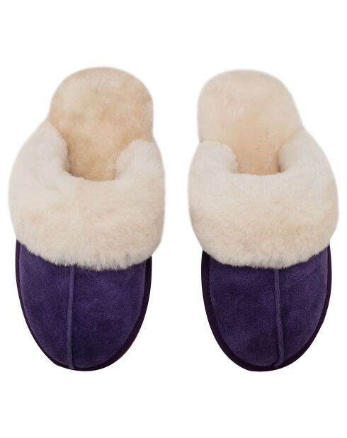 Chaussons Ann en Peau de Mouton violets