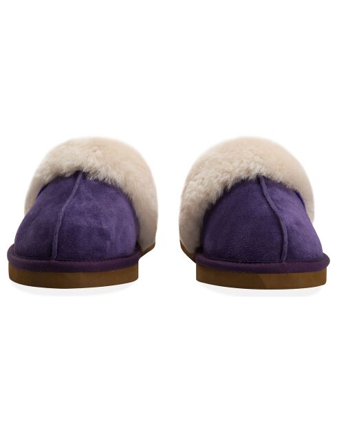 Chaussons Ann en Peau de Mouton violets