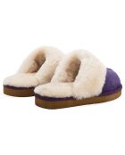 Chaussons Ann en Peau de Mouton violets