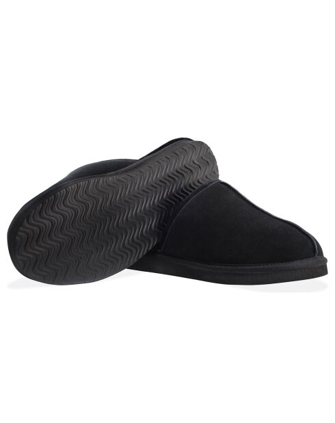 Chaussons Allen en Peau de Mouton noirs