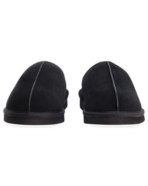 Chaussons Allen en Peau de Mouton noirs