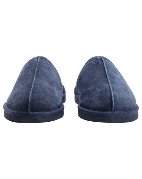 Chaussons Allen en Peau de Mouton marine